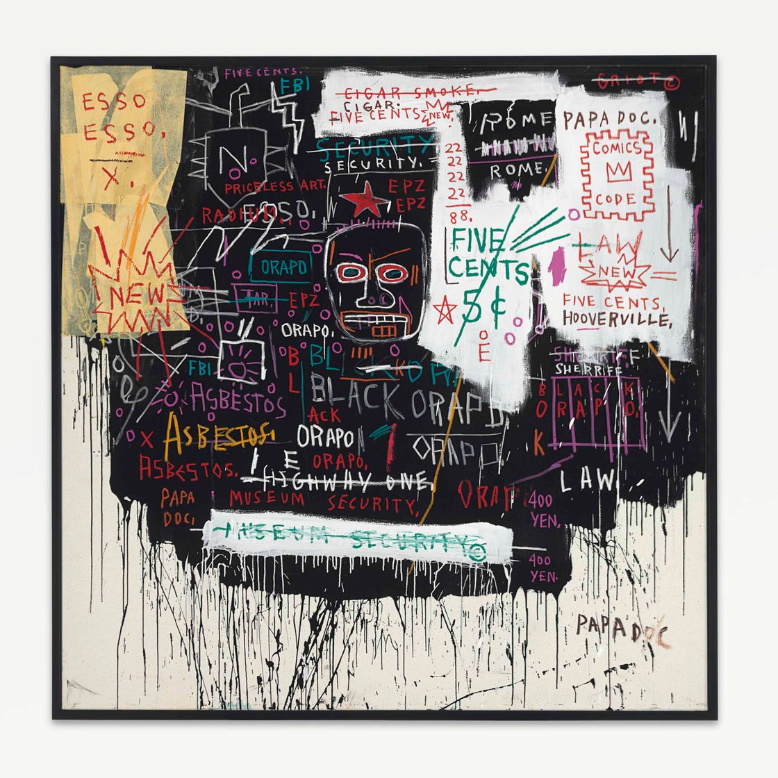 Jean-Michel Basquiat — Охрана музея (катастрофа на Бродвее)