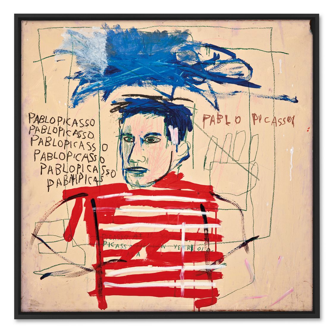Jean-Michel Basquiat — Без названия (Пабло Пикассо), изображение 1