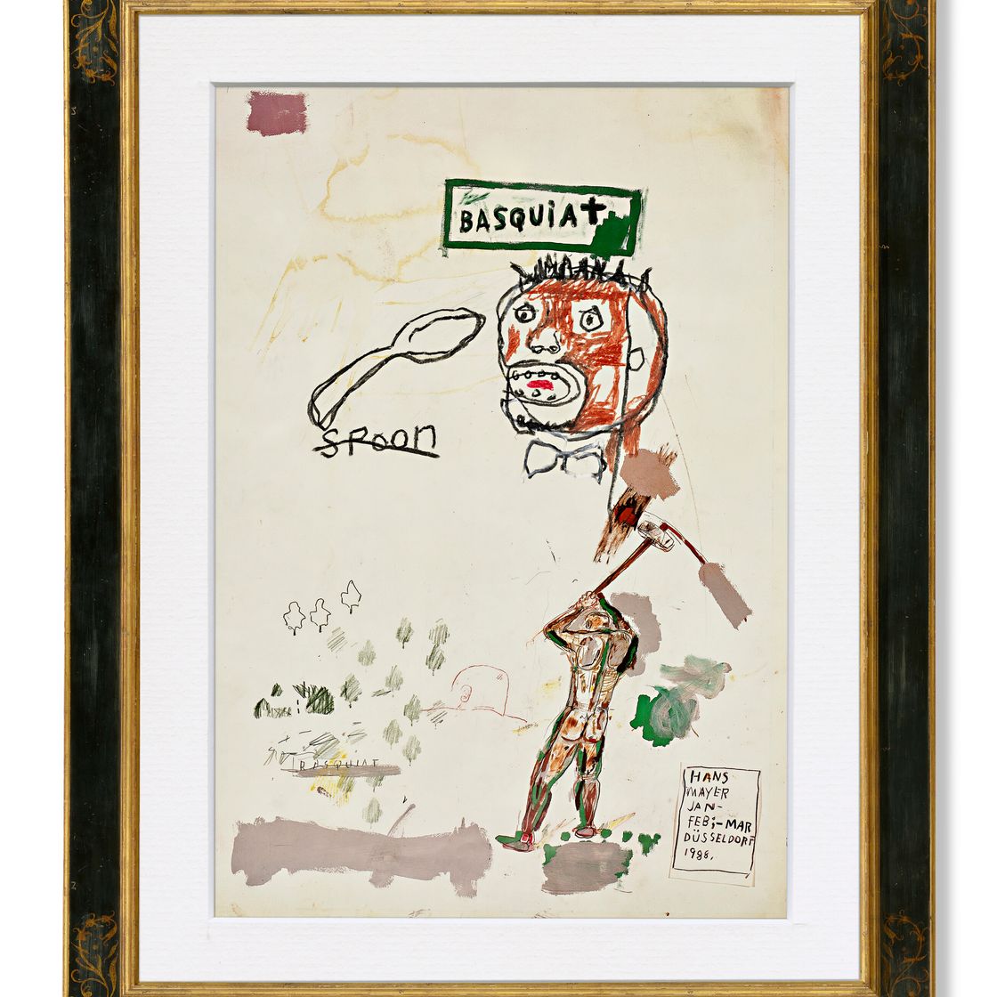Jean-Michel Basquiat — Без названия (Ложка), изображение 1