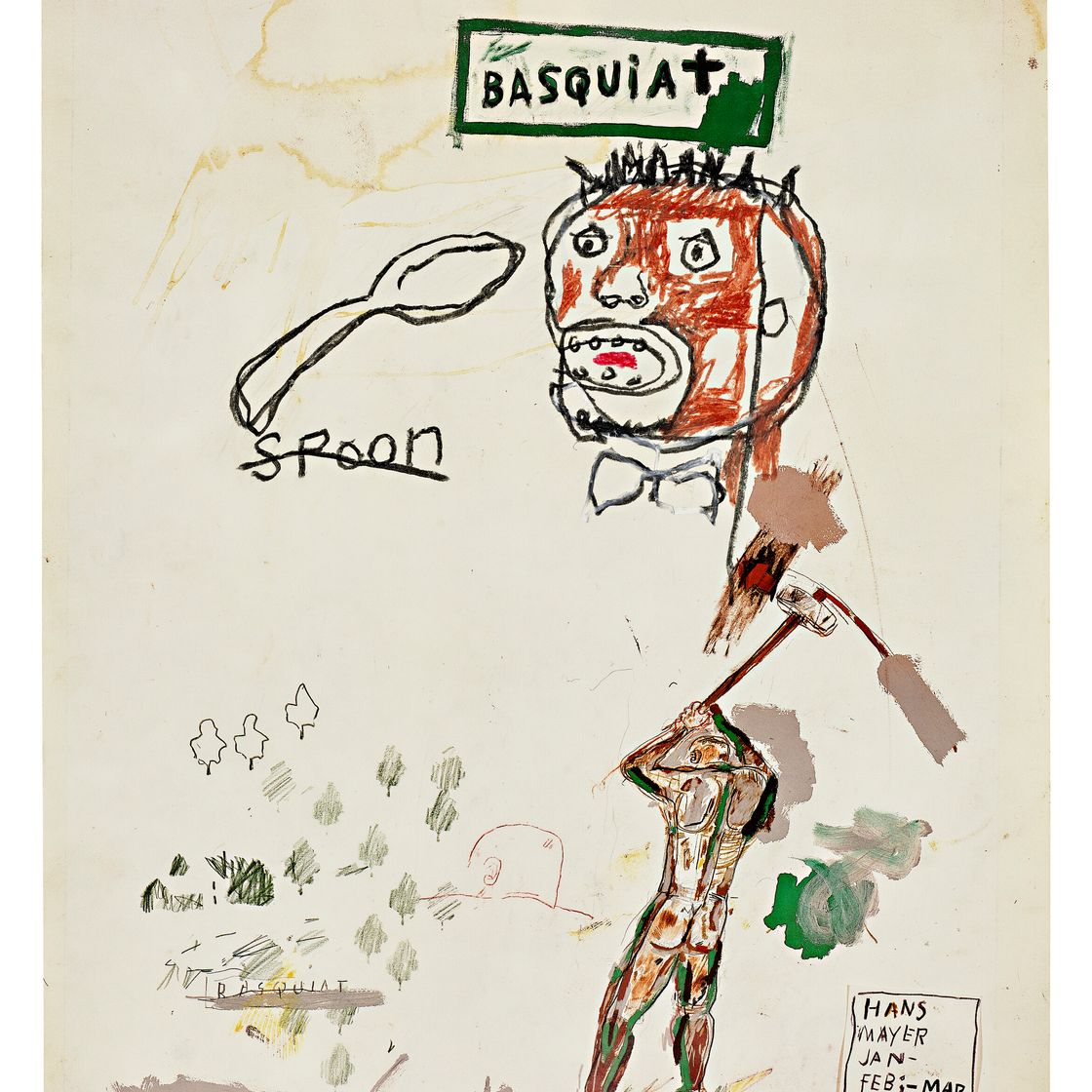 Jean-Michel Basquiat — Без названия (Ложка), изображение 2