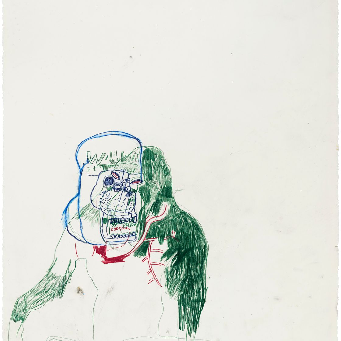 Jean-Michel Basquiat — Без названия (обезьяна), изображение 1