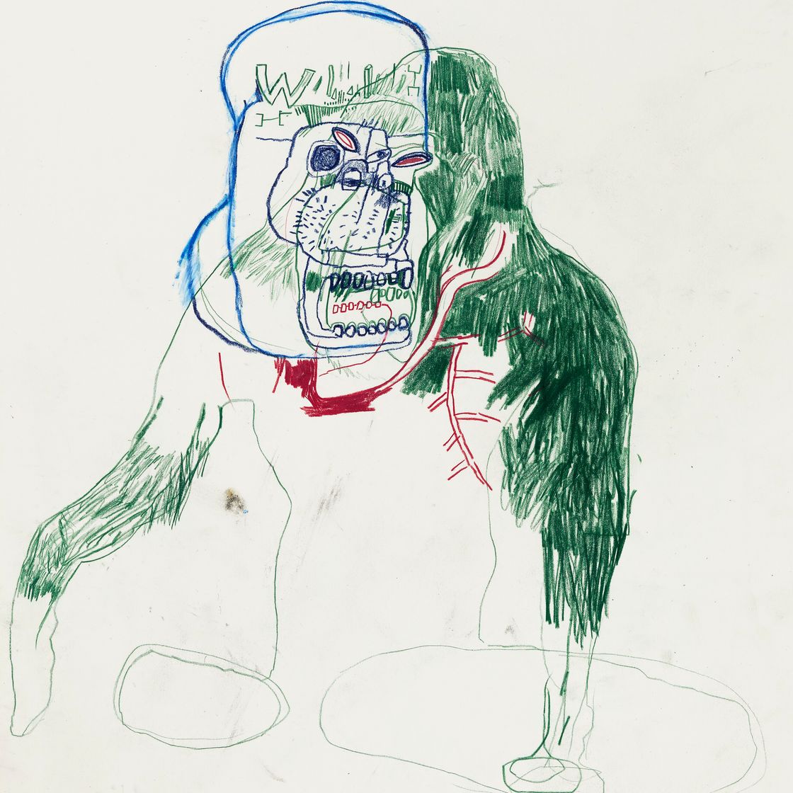 Jean-Michel Basquiat — Без названия (обезьяна), изображение 2