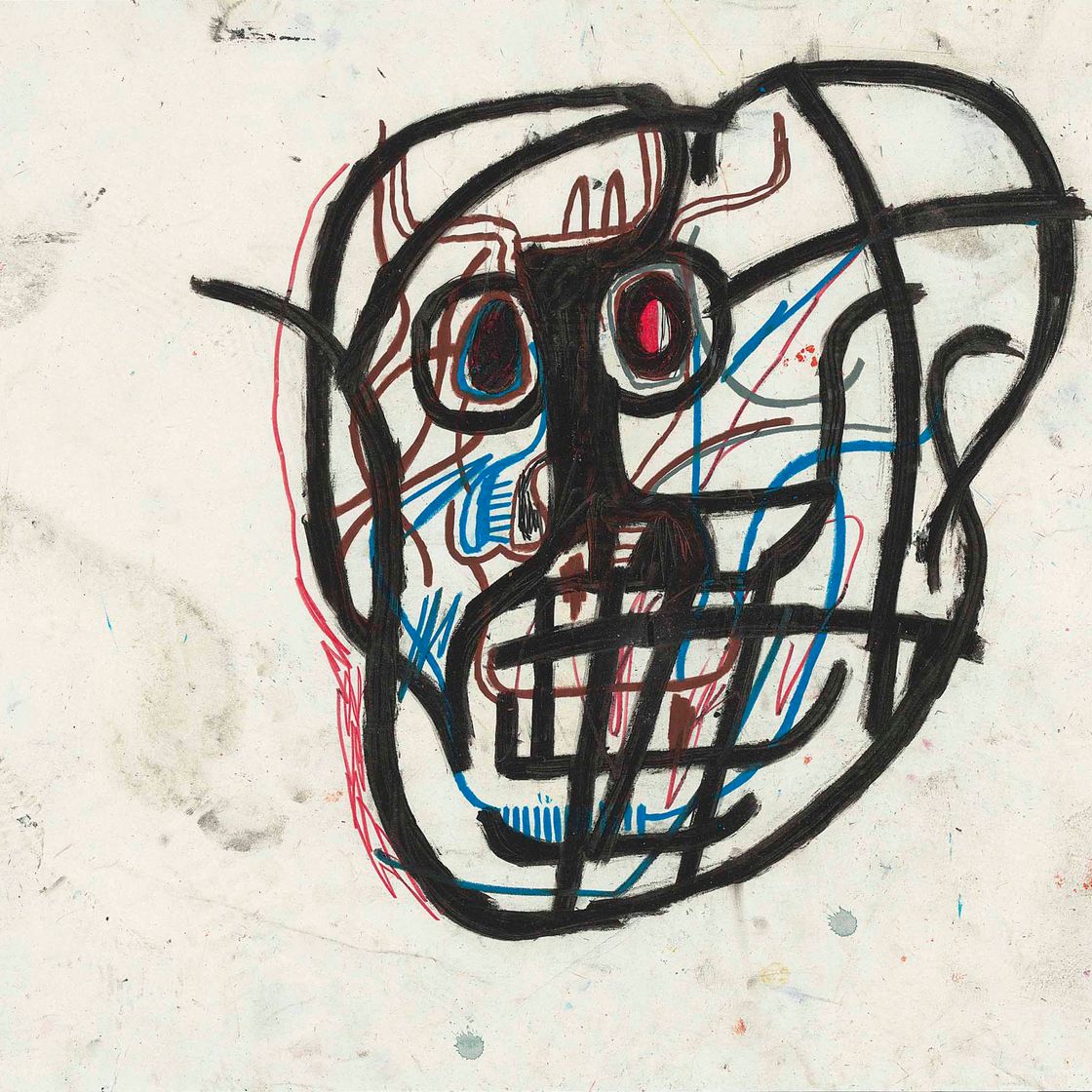 Jean-Michel Basquiat — Без названия (Череп)