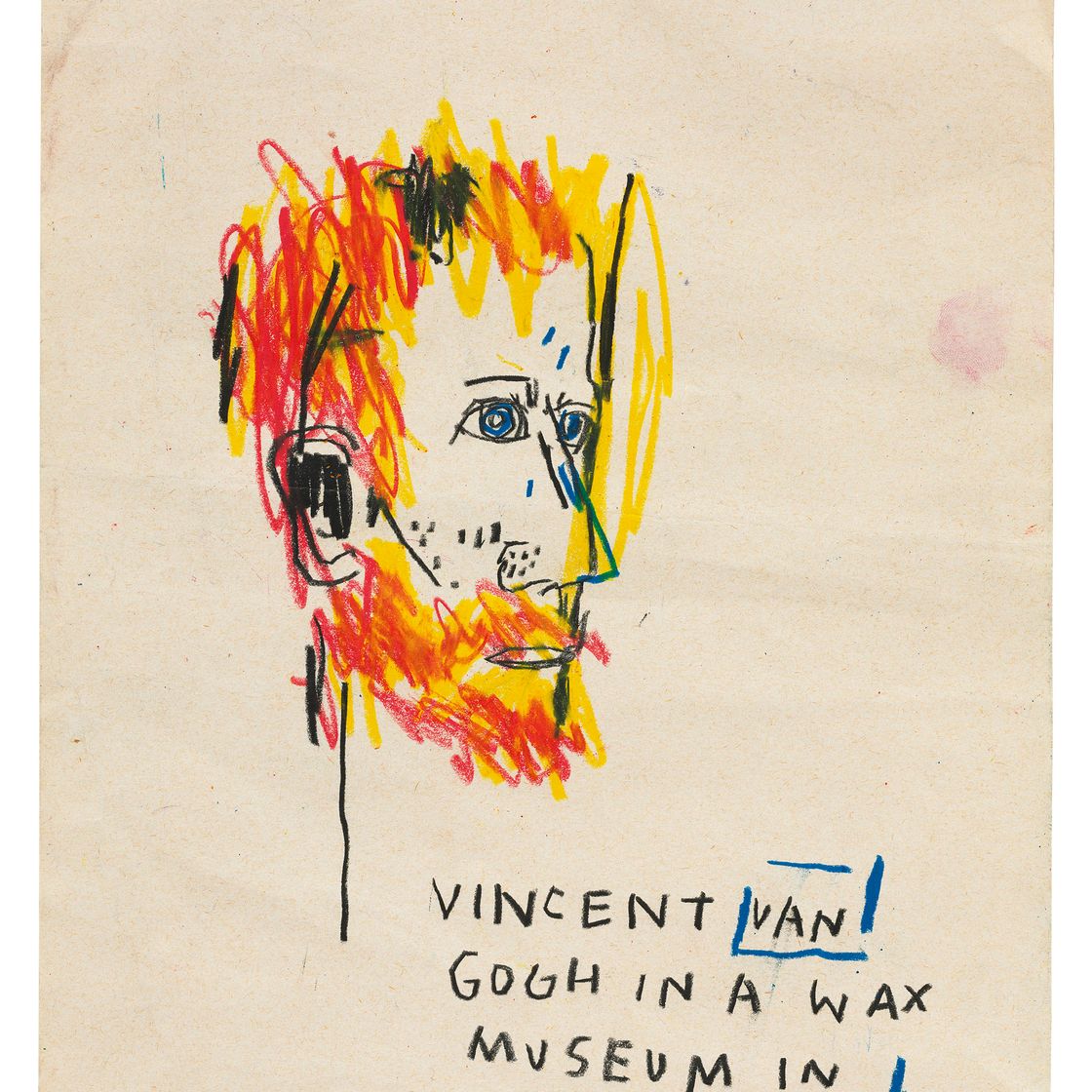 Jean-Michel Basquiat — Винсент Ван Гог в Музее восковых фигур в Амстердаме