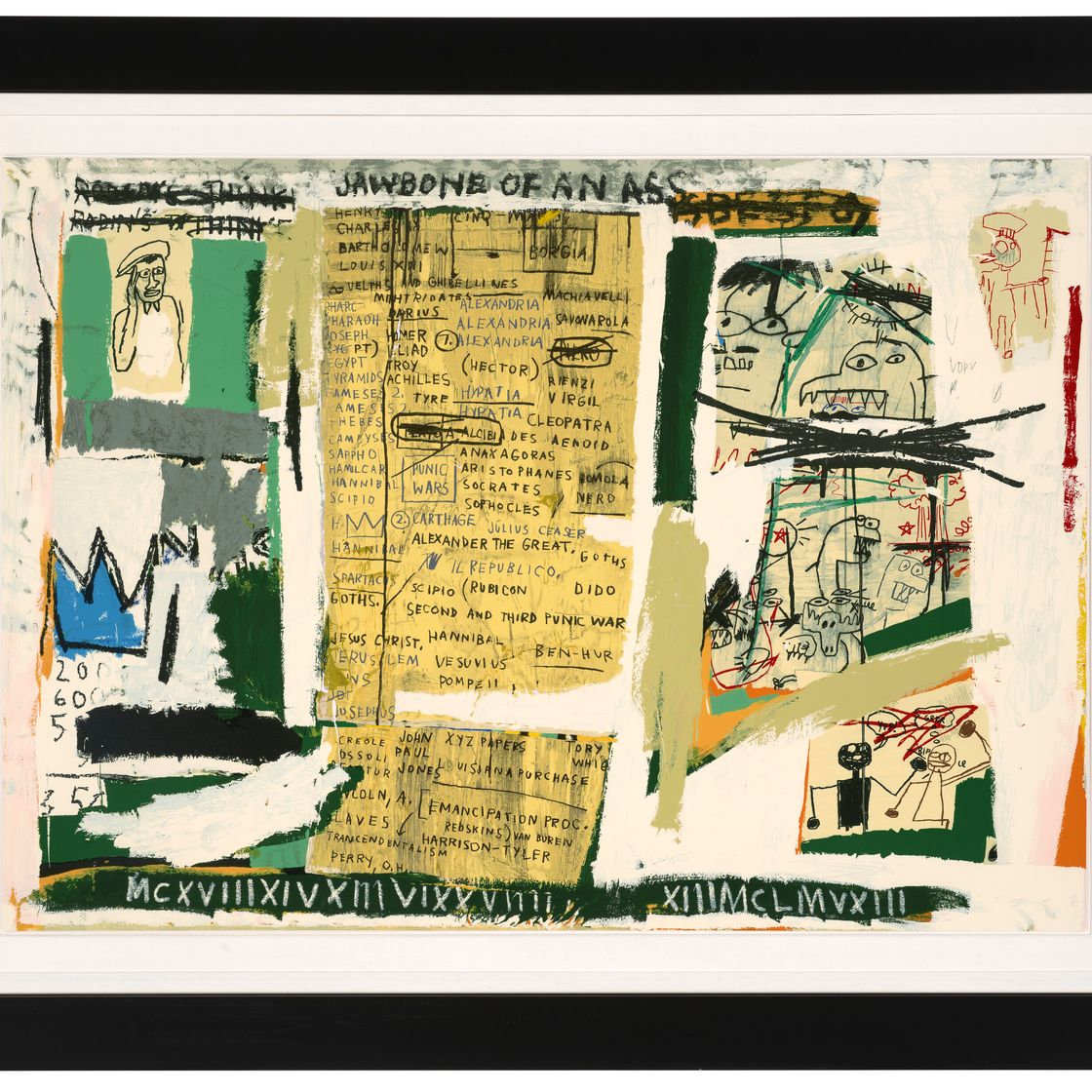 Jean-Michel Basquiat — Ослиная челюсть, из портфолио II, изображение 2