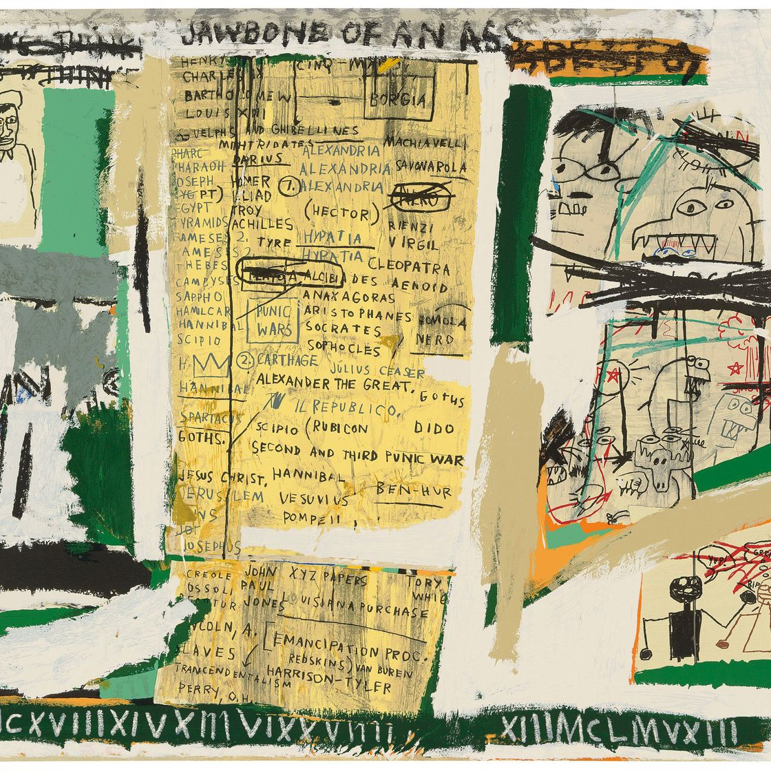 Jean-Michel Basquiat — Ослиная челюсть