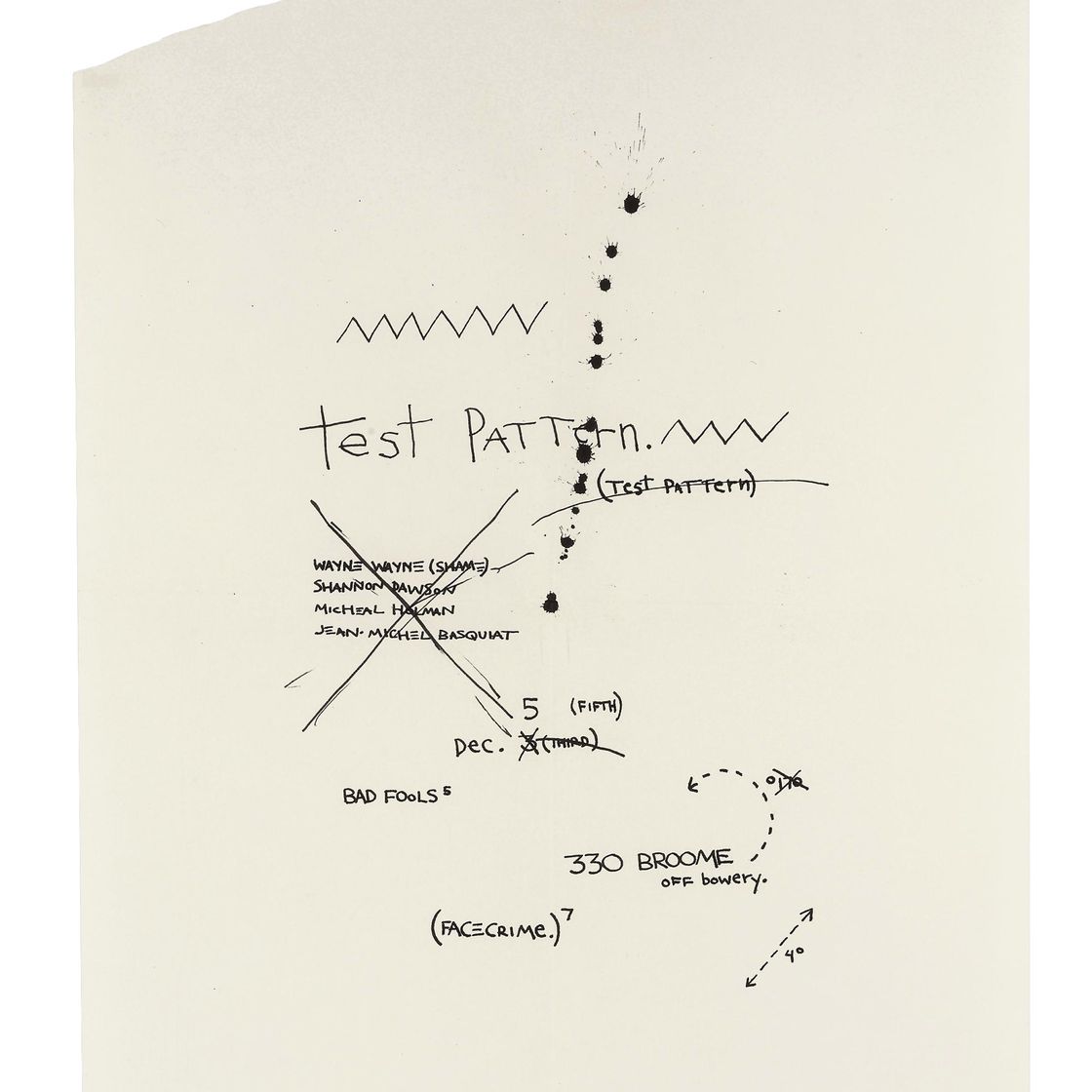 Jean-Michel Basquiat — Тестовый образец
