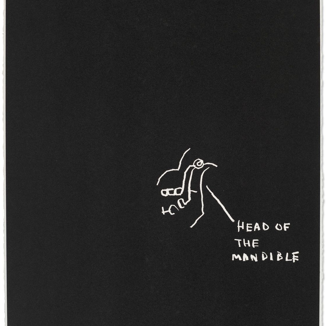 Jean-Michel Basquiat — Головка нижней челюсти, из анатомии