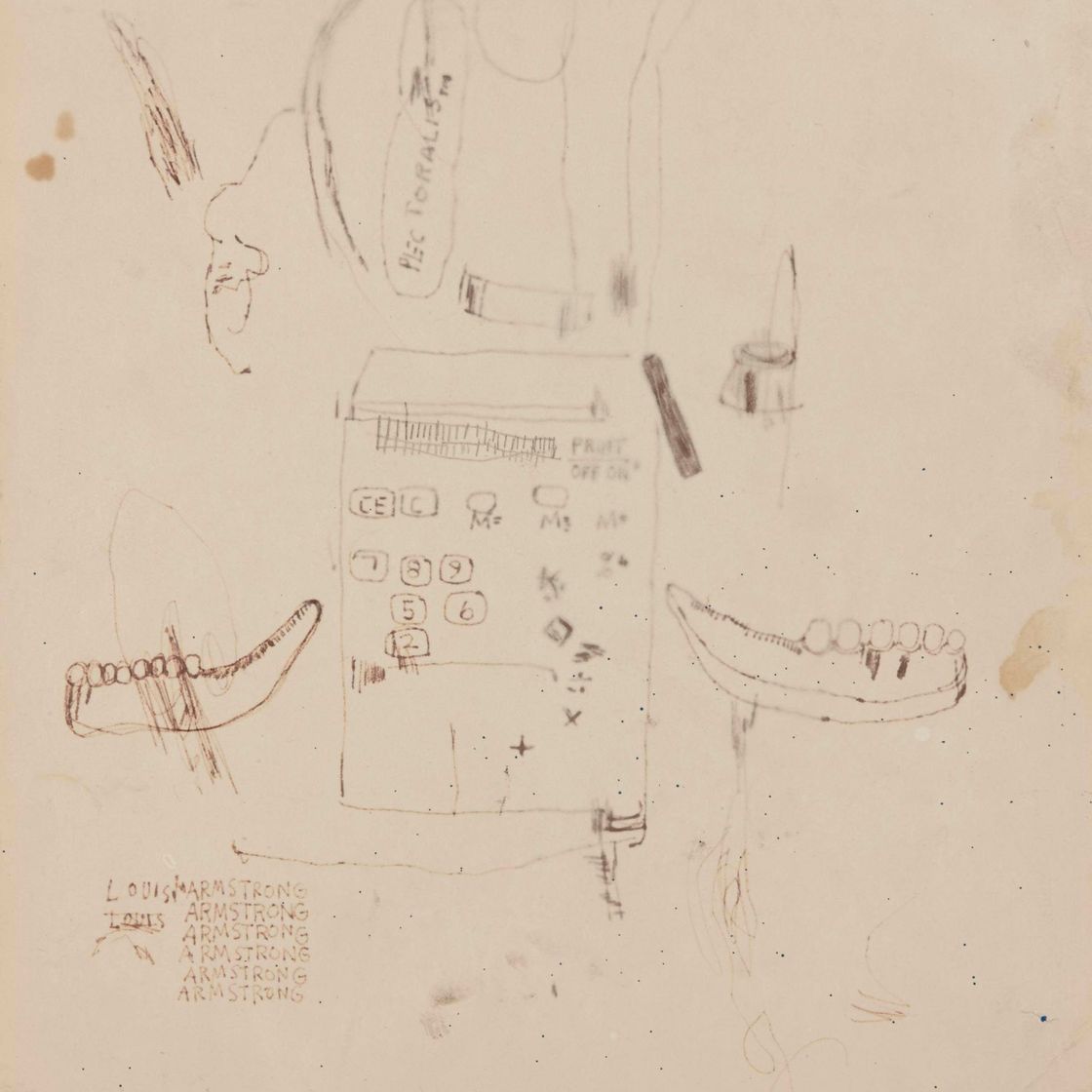 Jean-Michel Basquiat — Без названия (Луи Армстронг)
