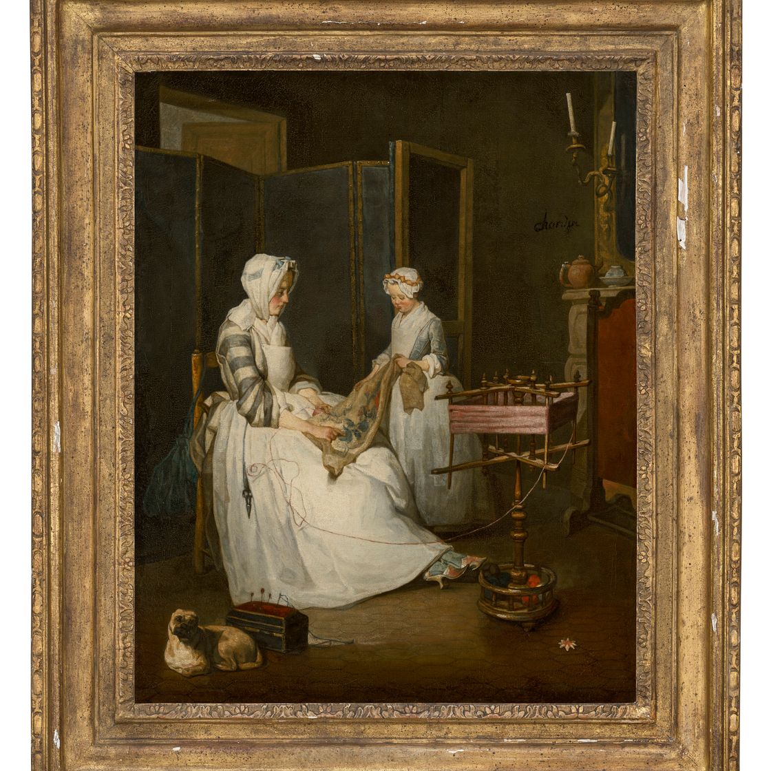Jean-Siméon Chardin — Прилежная мать ("Мать-трудяга’), изображение 2
