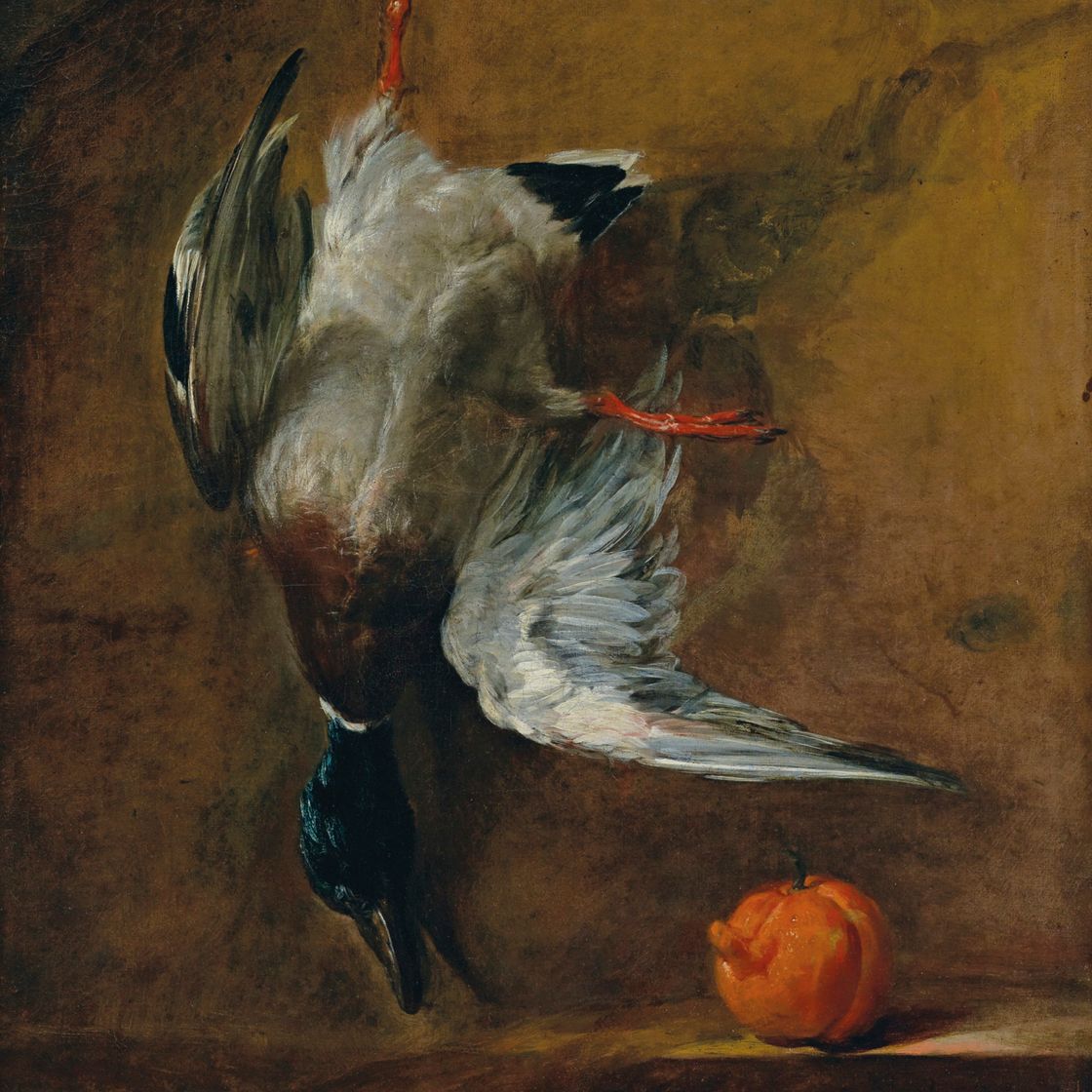 Jean-Siméon Chardin — Кряква и горький апельсин, изображение 1