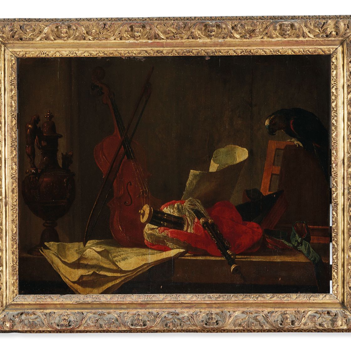 Jean-Siméon Chardin — Смерть природы в перроке и музыкальных инструментах