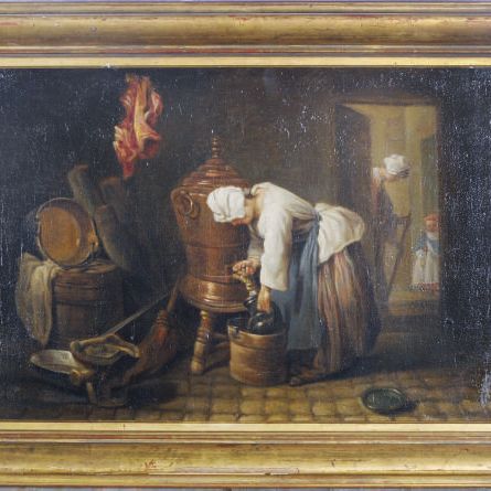 Jean-Siméon Chardin — Женщина, набирающая воду из бачка