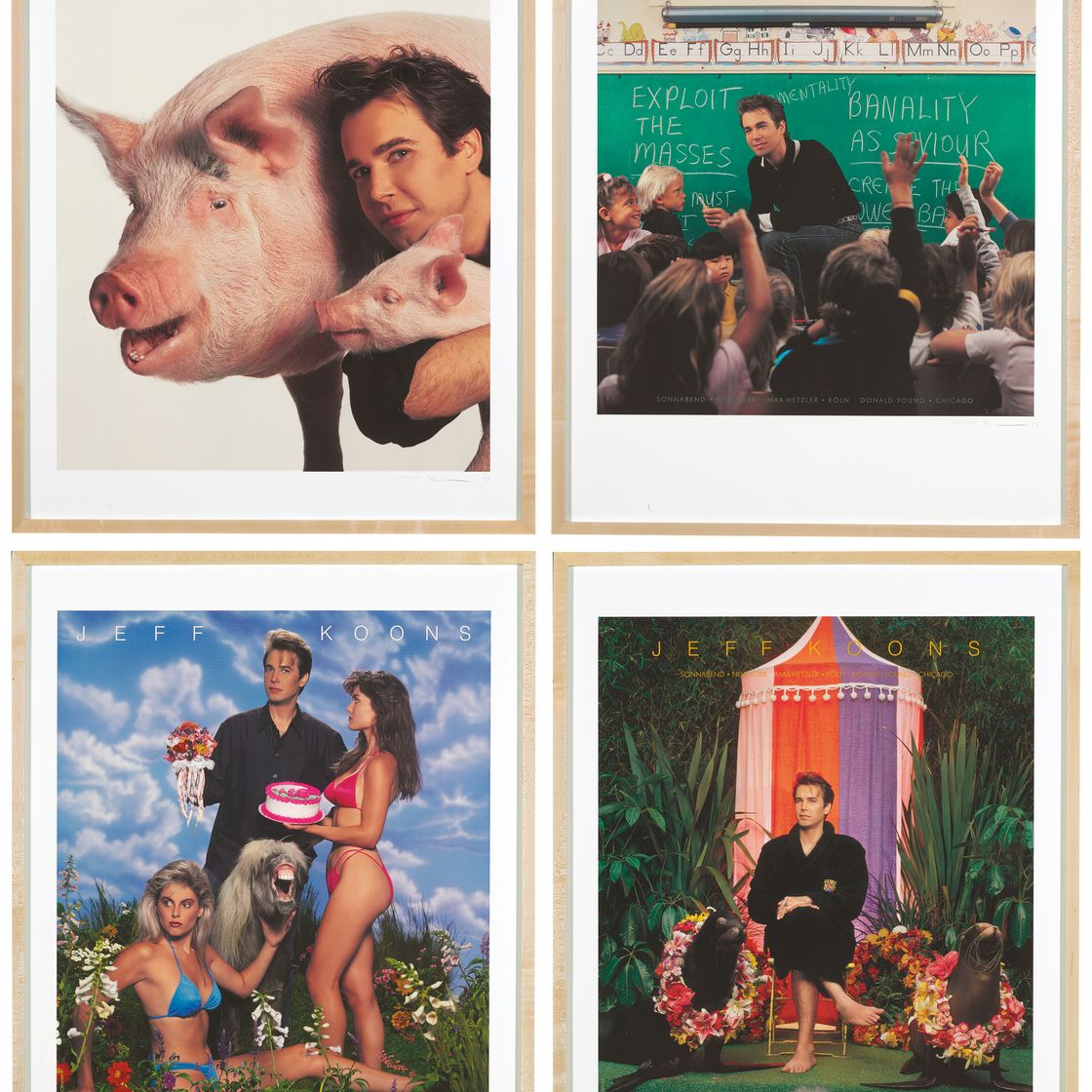 Jeff Koons — Реклама в художественных журналах (Flash Art, Искусство в Америке, ArtForum, Искусство искусств)