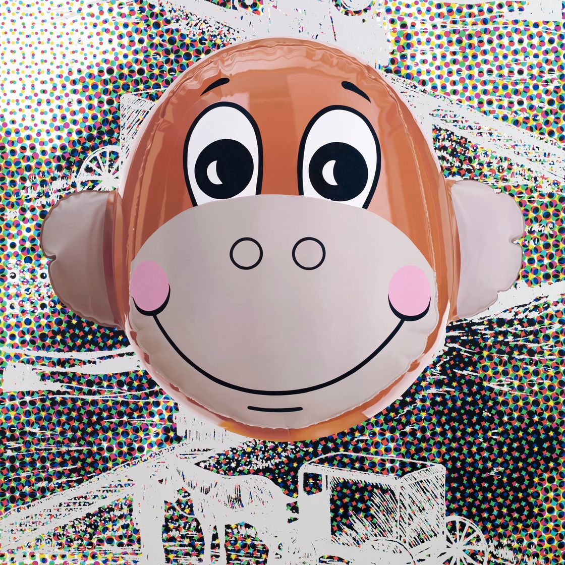 Jeff Koons — Поезд обезьян (точки)