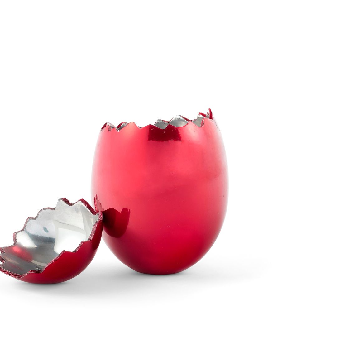 Jeff Koons — Треснувшее яйцо (красное)
