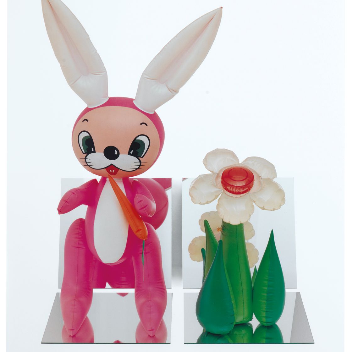Jeff Koons — Надувной цветок и кролик из коллекции Untitled (портфолио)