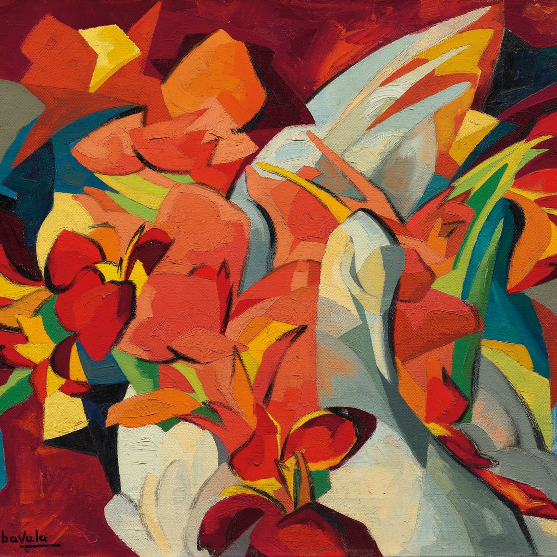 Jehangir Sabavala — Канна-хедз и лебедь