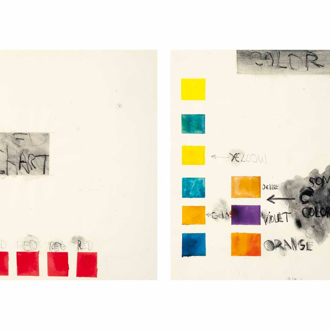 Jim Dine — ТАБЛИЦЫ ЦВЕТОВ