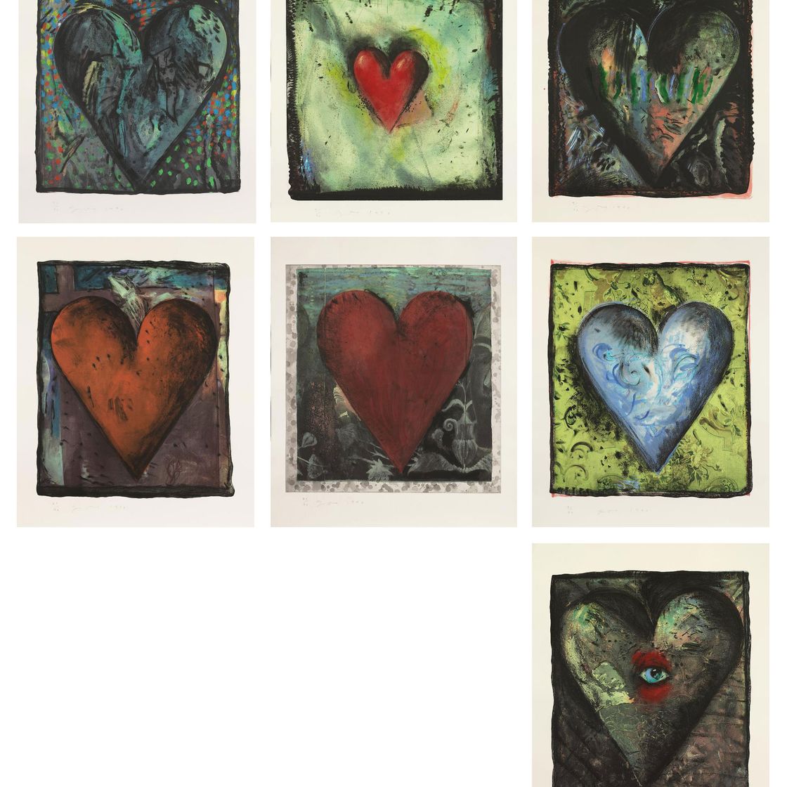 Jim Dine — Венские сердечки ручной работы (C. 34.1-7)
