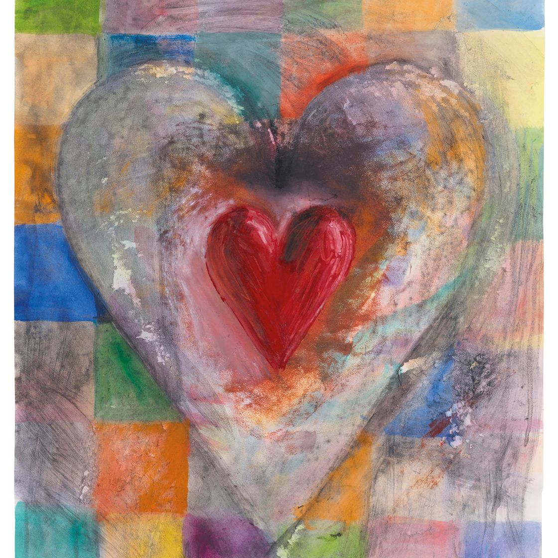 Jim Dine — Залатанное сердце №3