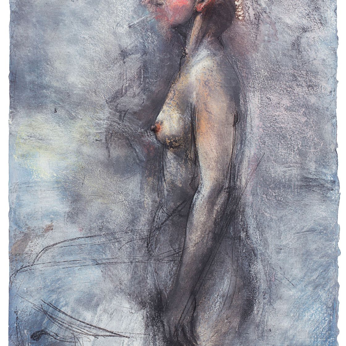 Jim Dine — Дама Курит
