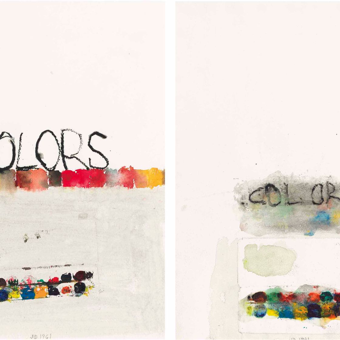 Jim Dine — (i) Цвета №1 (paintBOX) (ii) Цвета №2 (paintBOX)