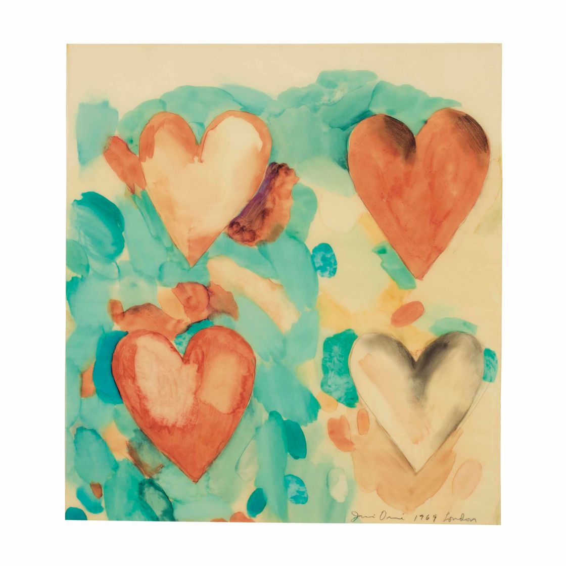 Jim Dine — Четыре сердца