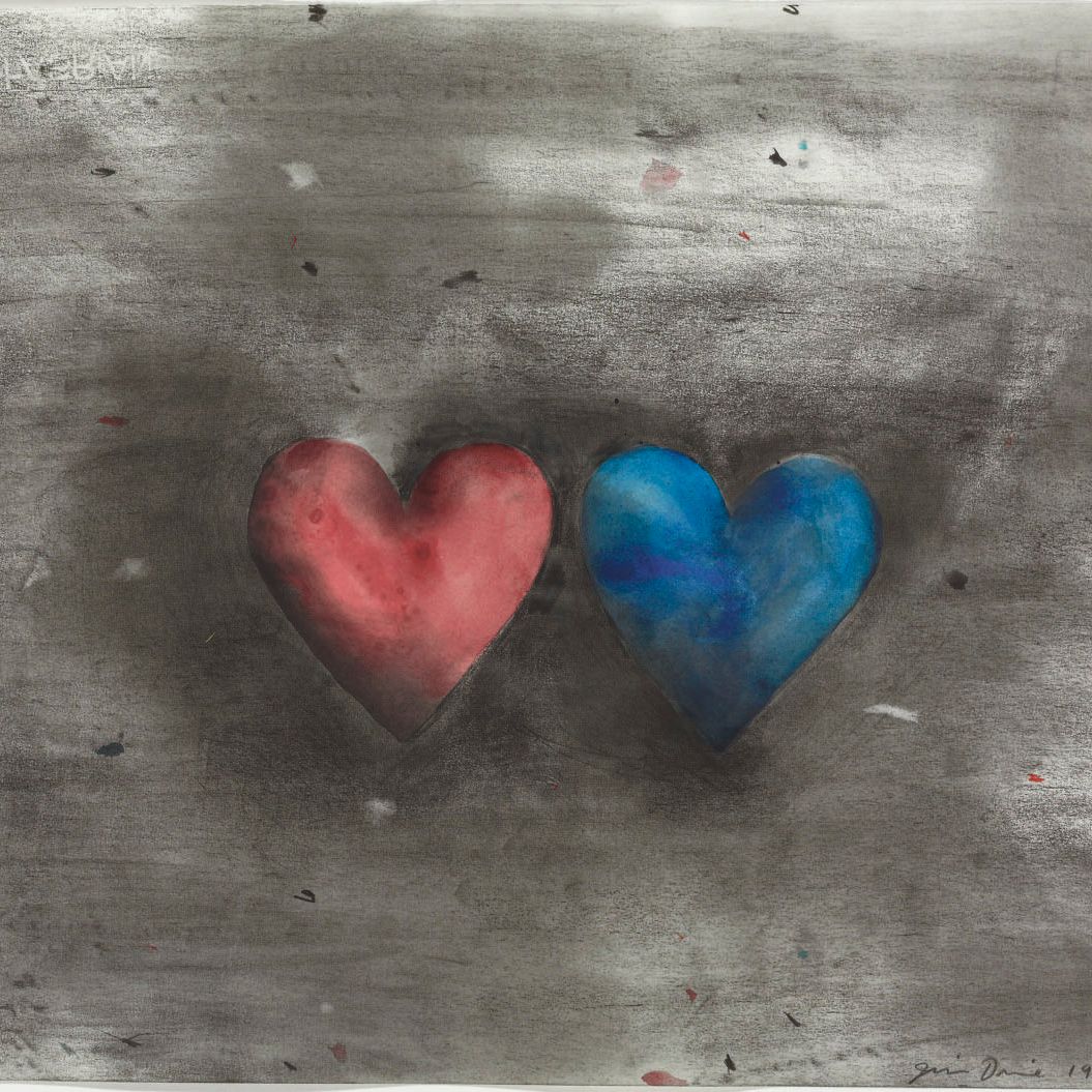 Jim Dine — Без названия (Два сердца)