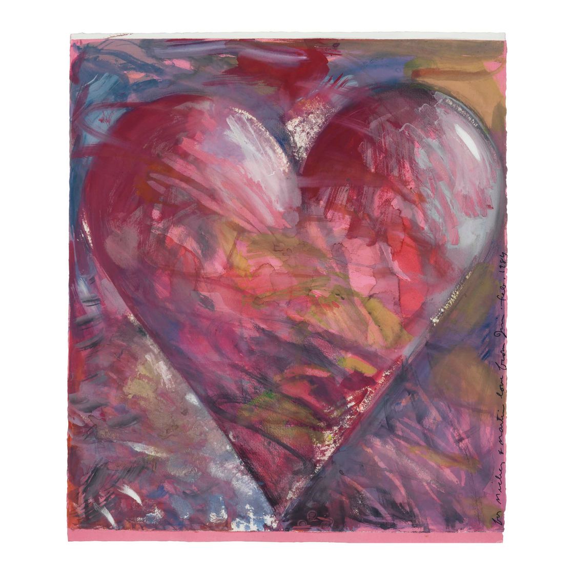 Jim Dine — Сердечко для Микки и Мартина