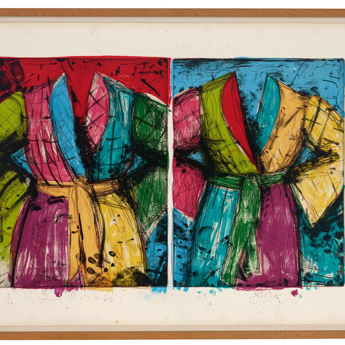 Jim Dine — Два флоридских купальных халата, изображение 2