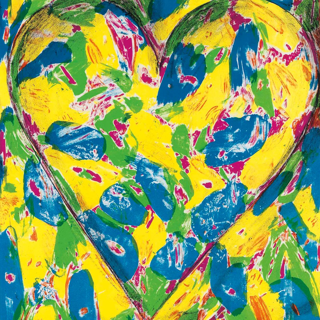Jim Dine — Голубое сердце, изображение 1