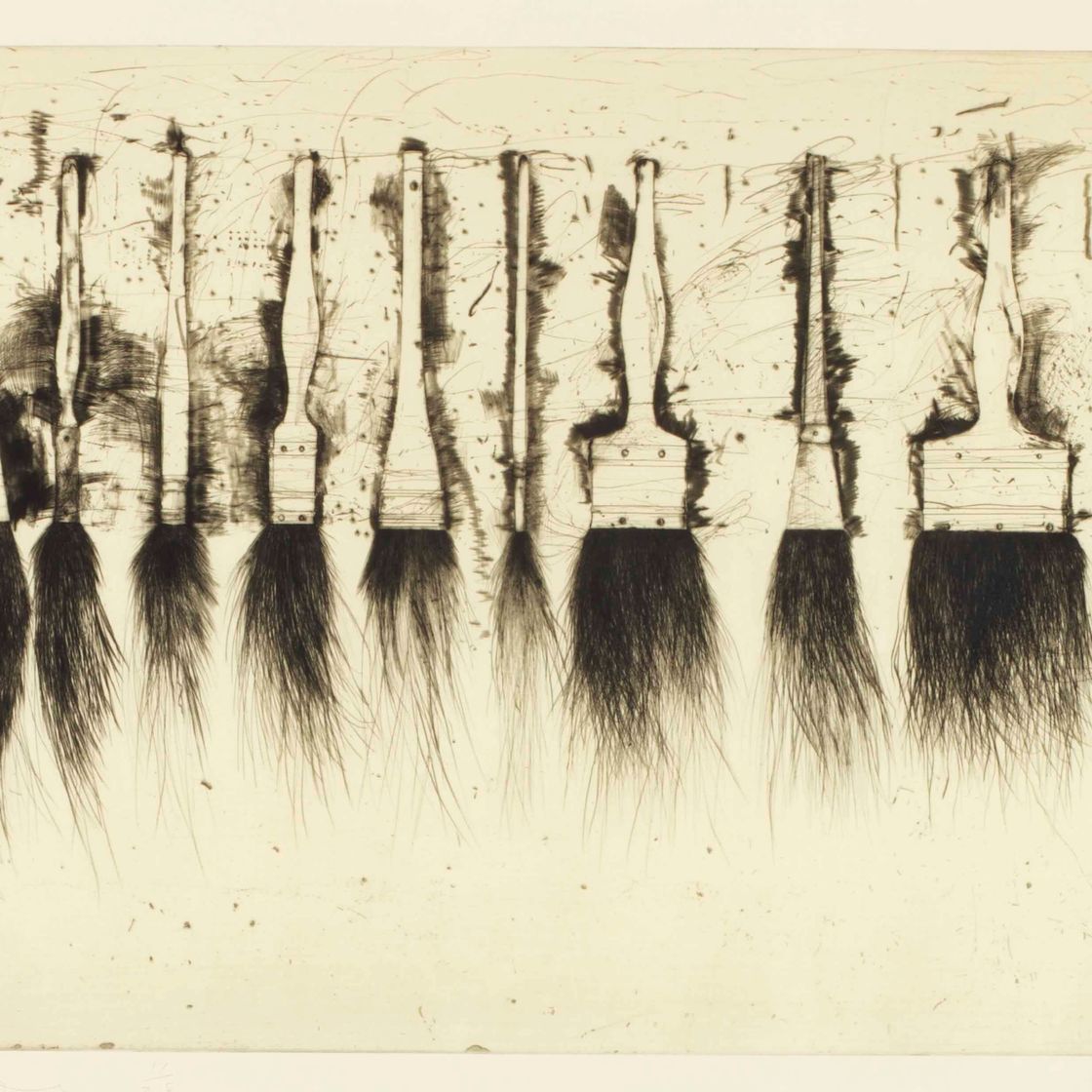 Jim Dine — Пять кистей для рисования (третье состояние)