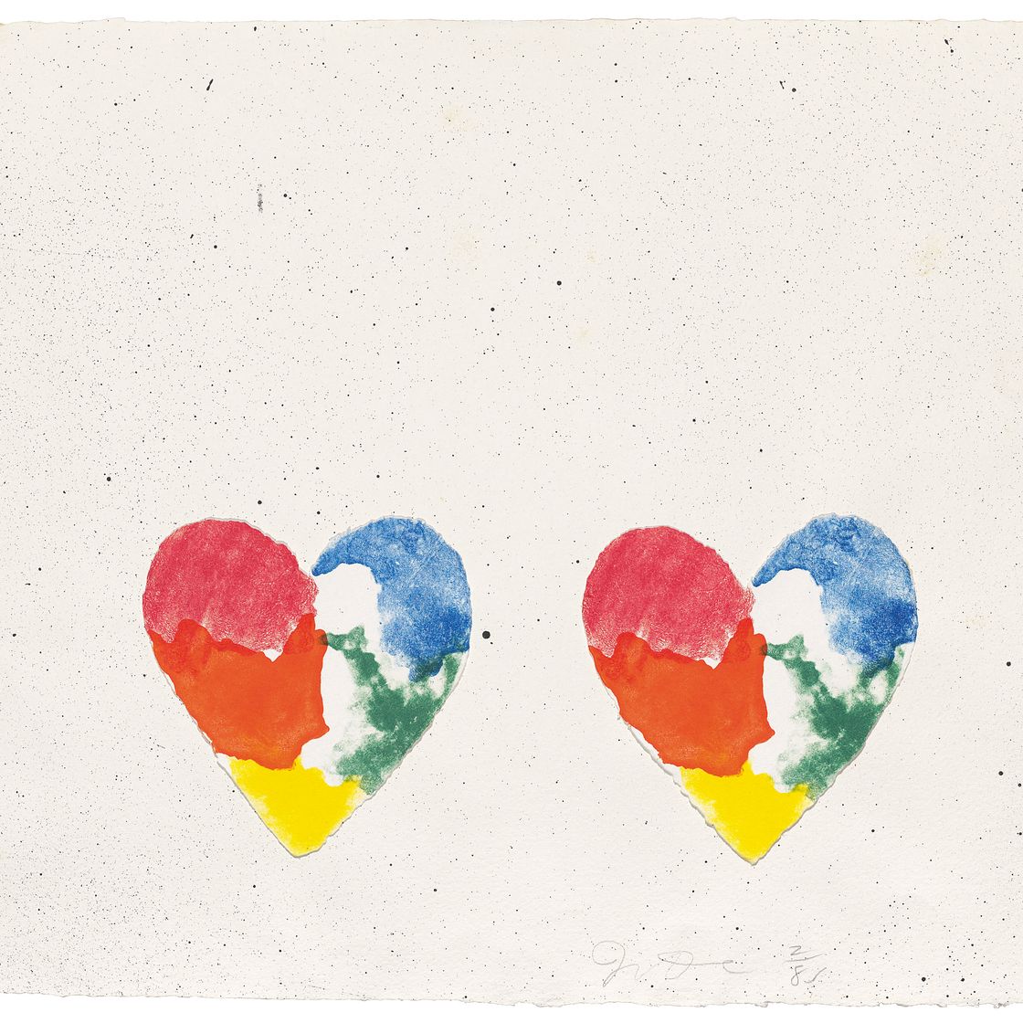 Jim Dine — Пять тарелок от: Dutch Hearts, изображение 4