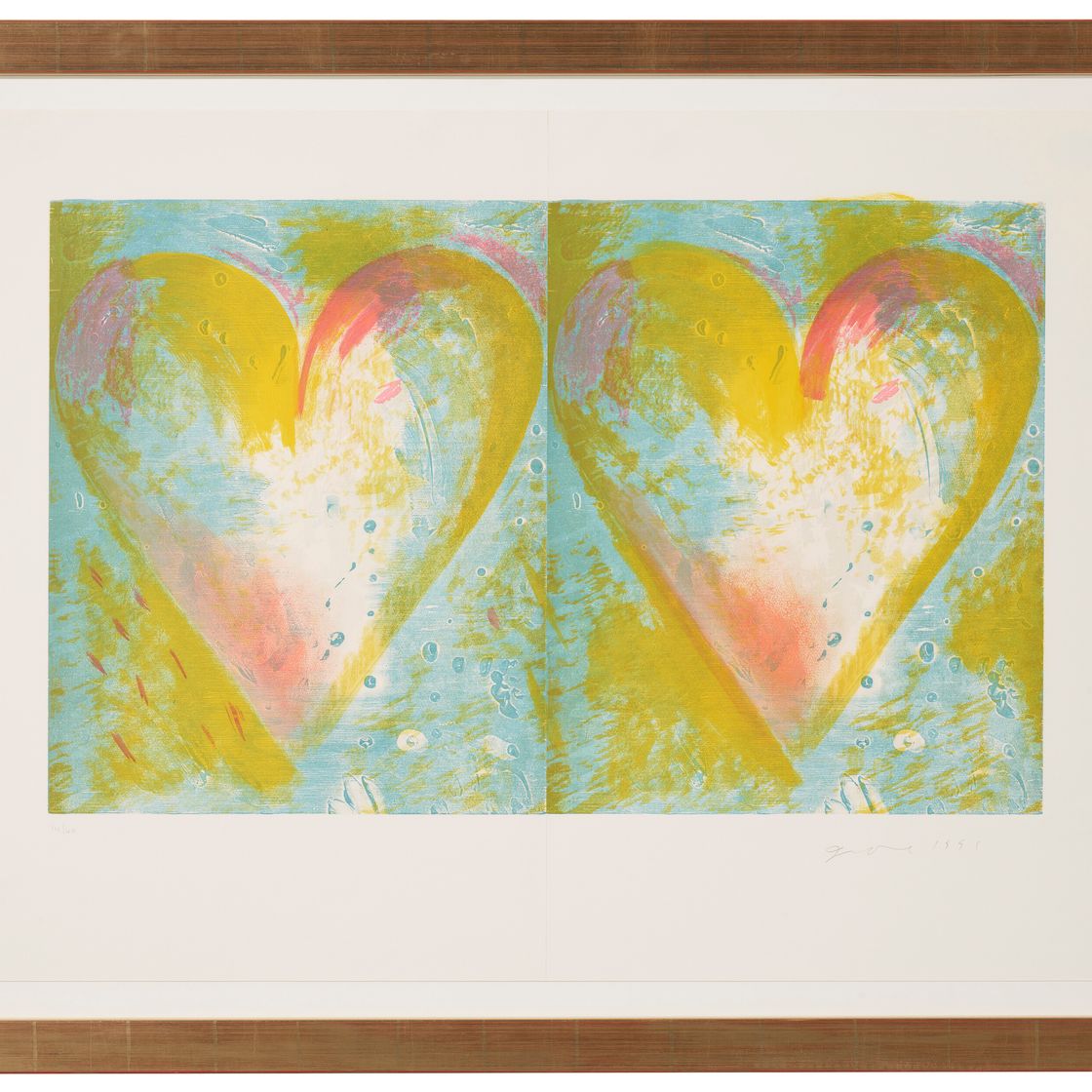 Jim Dine — Два сердечка для лучших друзей, изображение 2
