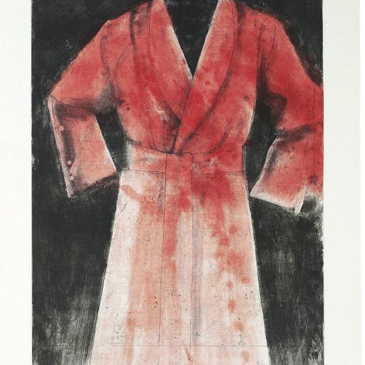 Jim Dine — Красный халат для гравюры (W.C. 212)