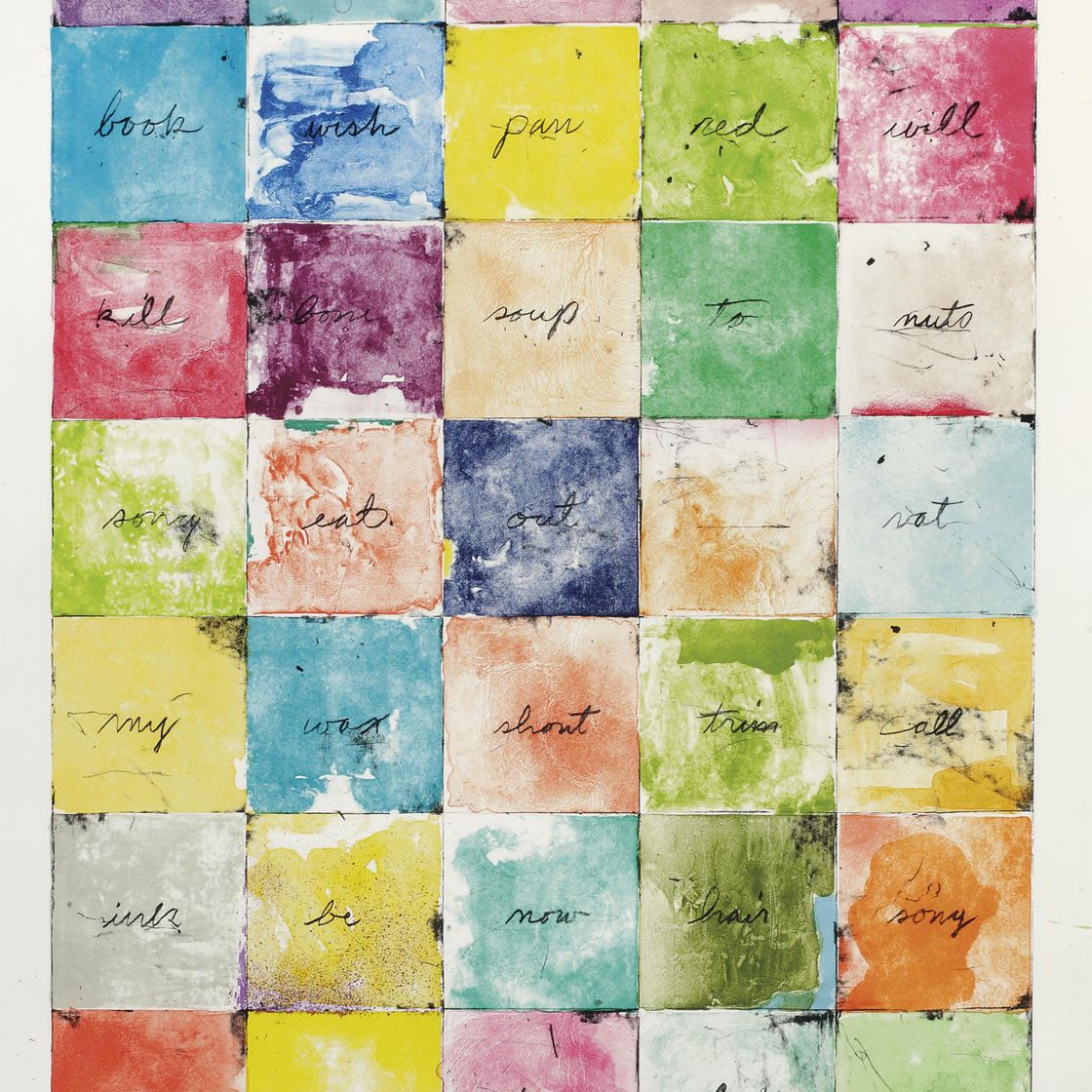 Jim Dine — Настенная диаграмма I (W.C. 166)