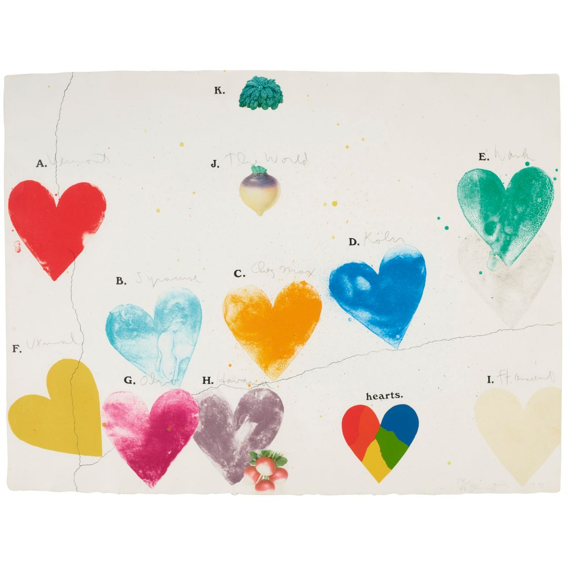 Jim Dine — Две гравюры художника, изображение 2