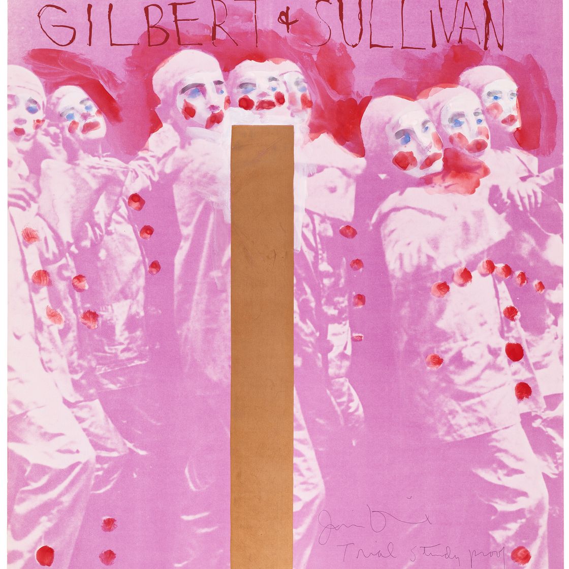 Jim Dine — Плакат в центре города, из Городского центра музыки и драмы, Нью-Йорк