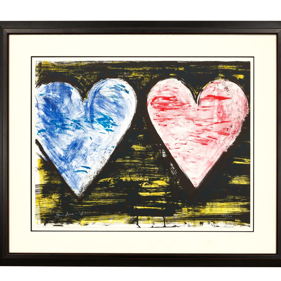 Jim Dine — "Два сердца на закате", из сюиты 2005 года, изображение 2