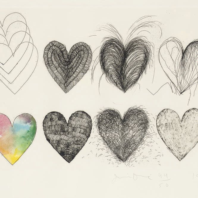 Jim Dine — Восемь сердец (M. Gall. 60)