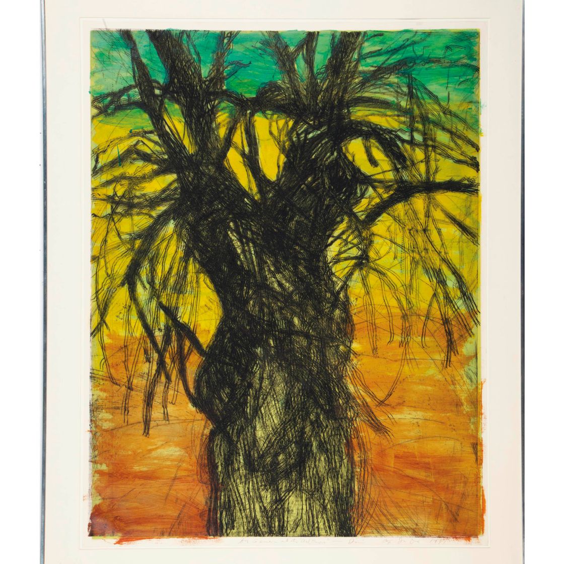 Jim Dine — Дерево, нарисованное в Южной Флориде (D'O. & F. 80); и две сопутствующие гравюры