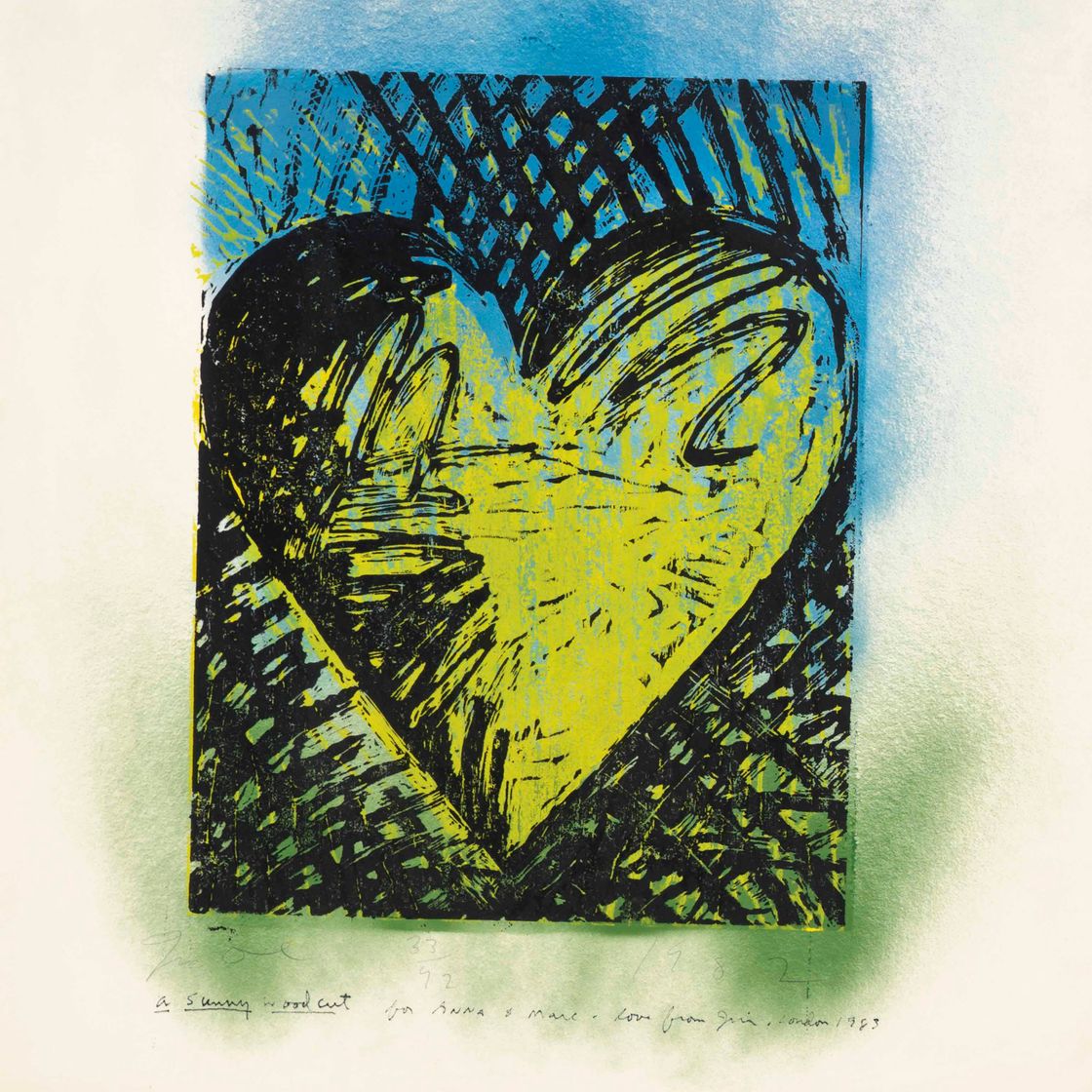 Jim Dine — Солнечная гравюра на дереве (Д'Энч и Файнберг, 139)