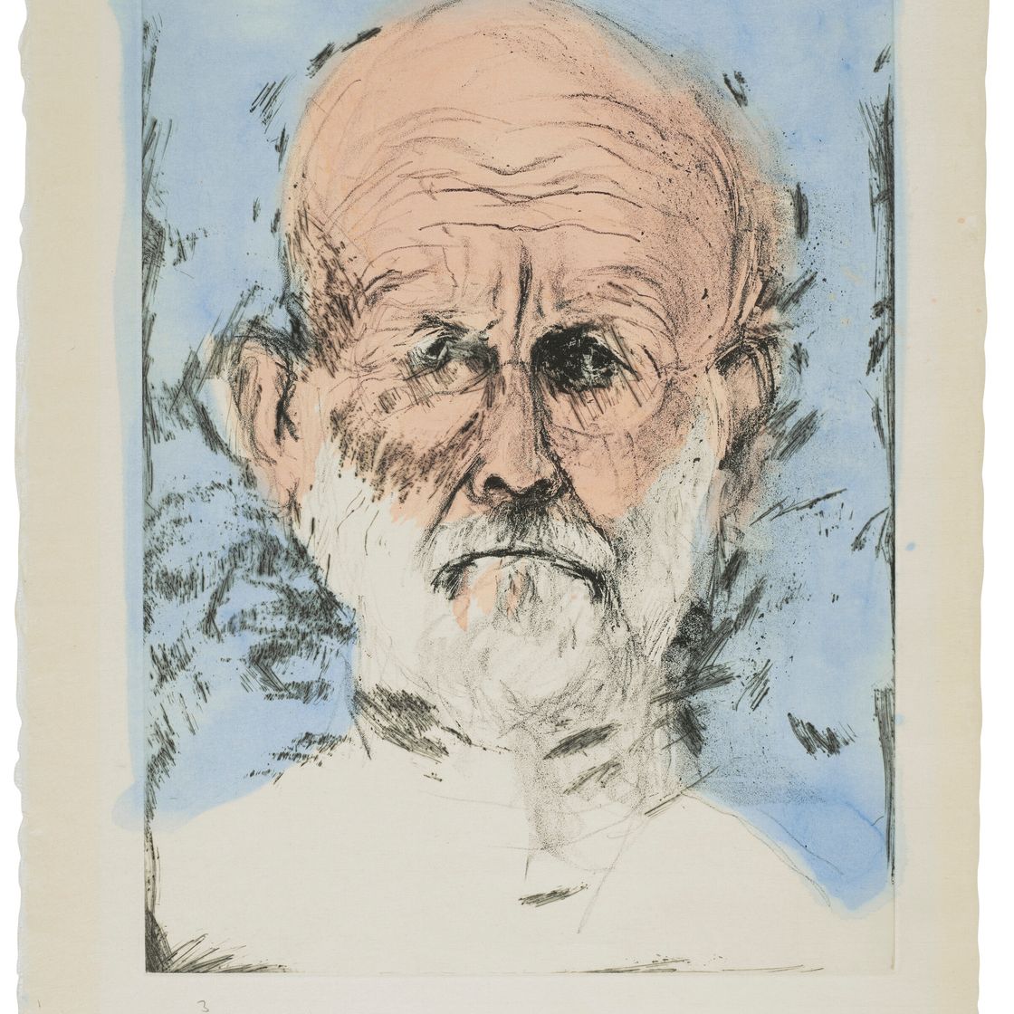 Jim Dine — Голубая акварель