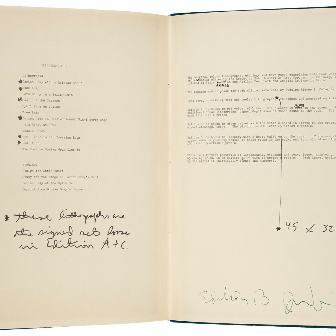 Jim Dine — Оскар Уайльд, "Портрет Дориана Грея", Petersburg Press, Ltd., Лондон, 1968, изображение 4