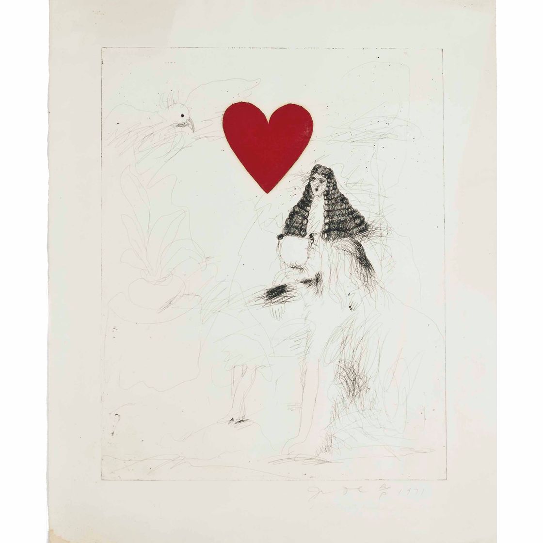 Jim Dine — Девочка и ее собака I (Кренс, 36)