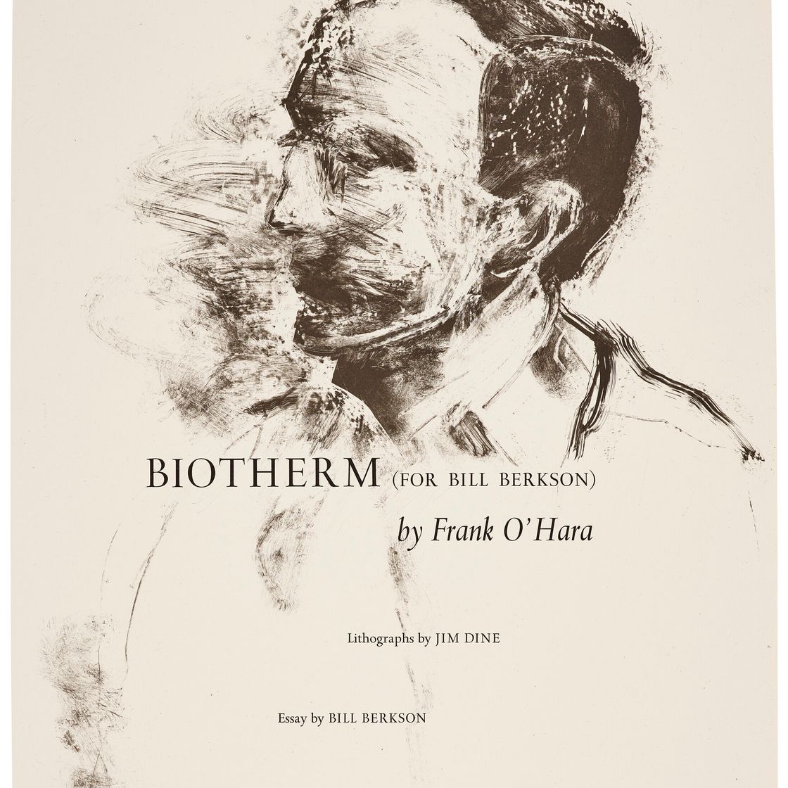 Jim Dine — Фрэнк О'Хара, Biotherm (для Билла Берксона), изображение 2