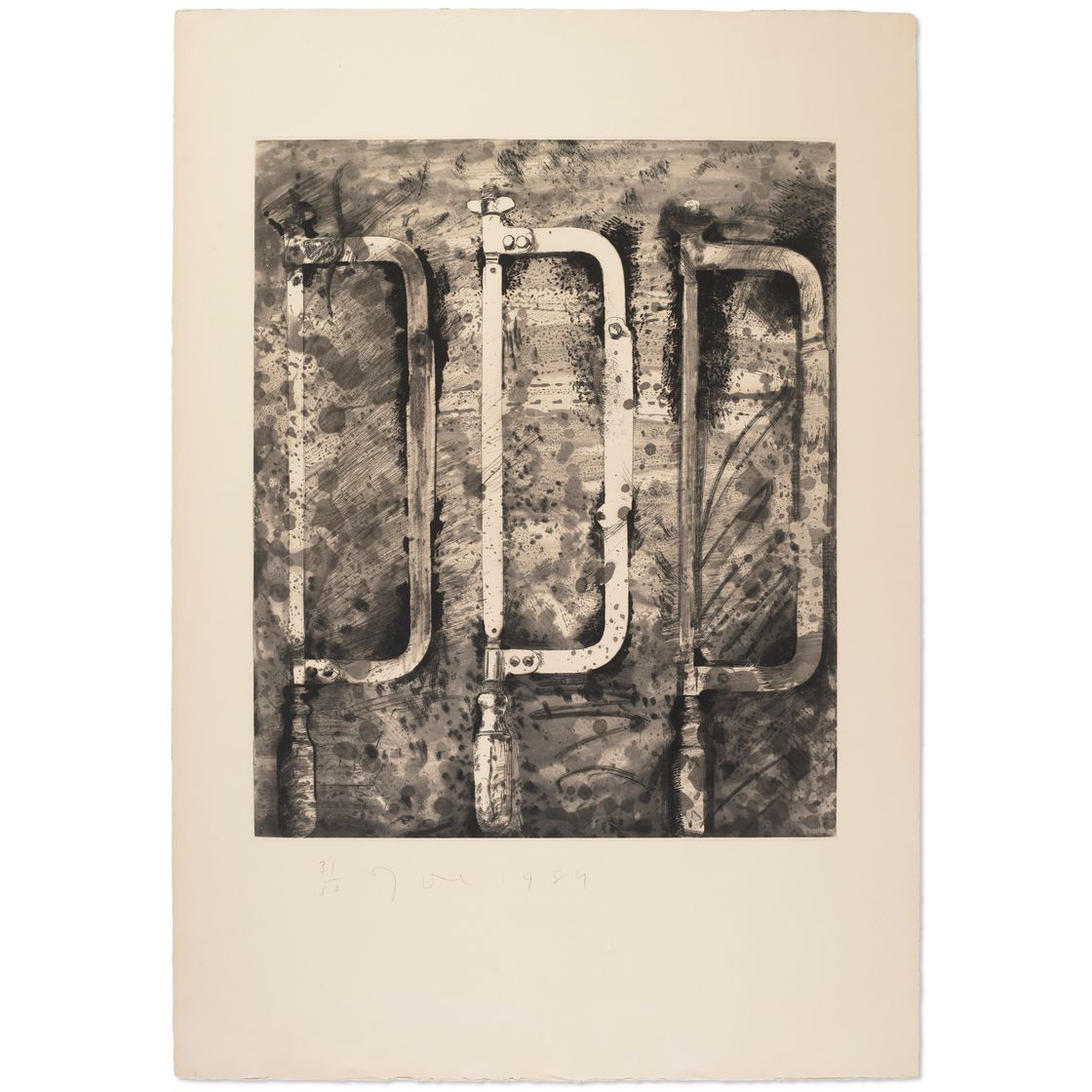 Jim Dine — Новые французские инструменты 2 - Три пилы с улицы Клер