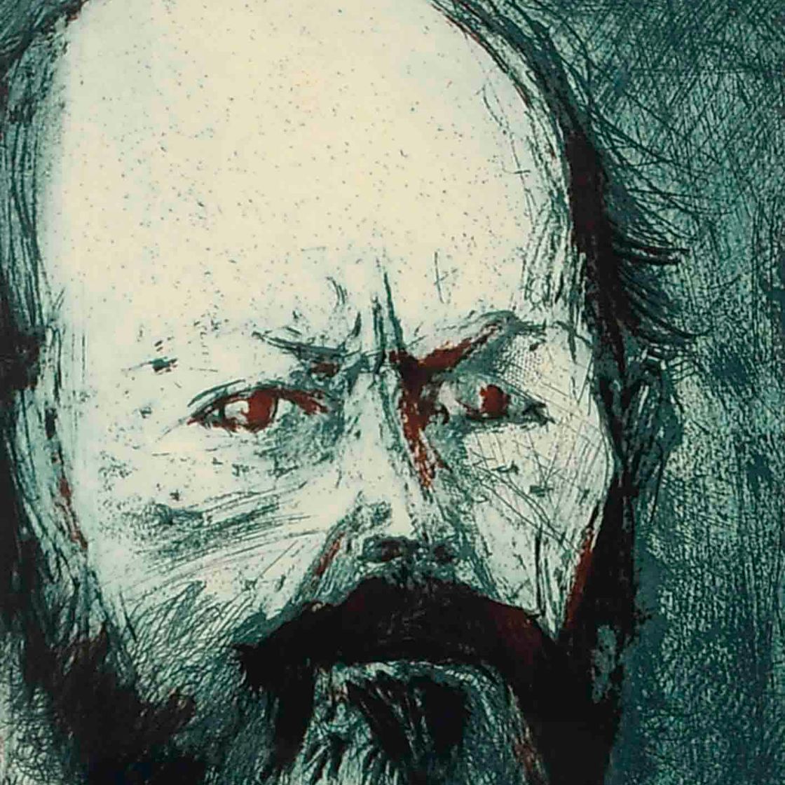 Jim Dine — Автопортрет с голубым оттенком (Д'Энч и Файнберг, 27)