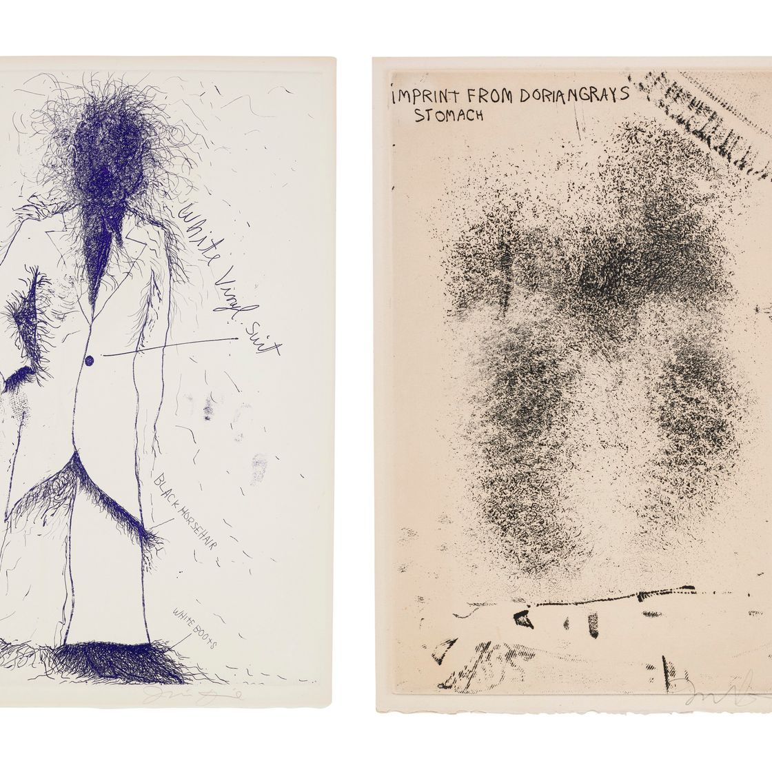 Jim Dine — Дориан Грей в опиумном притоне, с портрета Дориана Грея